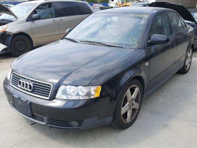 WAUJC68E54A029456 - 2004 AUDI A4 1.8T BLACK photo 2