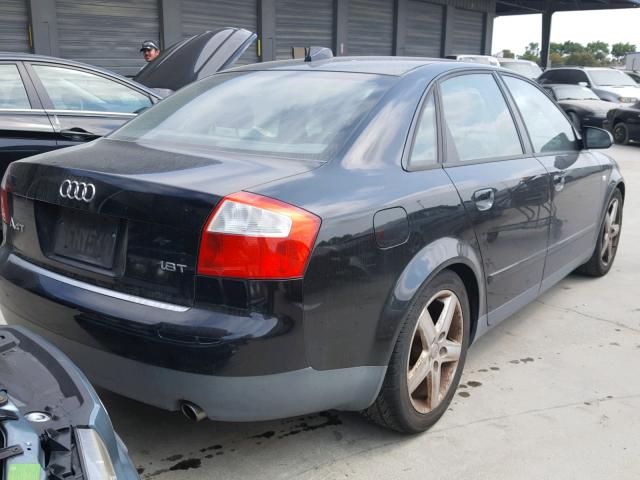 WAUJC68E54A029456 - 2004 AUDI A4 1.8T BLACK photo 4