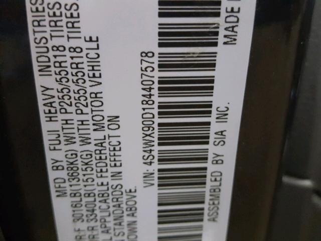 4S4WX90D184407578 - 2008 SUBARU TRIBECA LI 灰色 照片 10