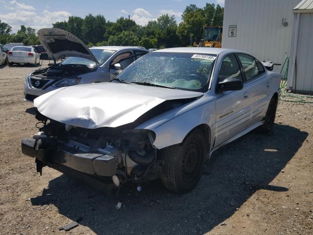 1G2NE52T01M636198 - 2001 PONTIAC GRAND AM S Gümüş foto 2