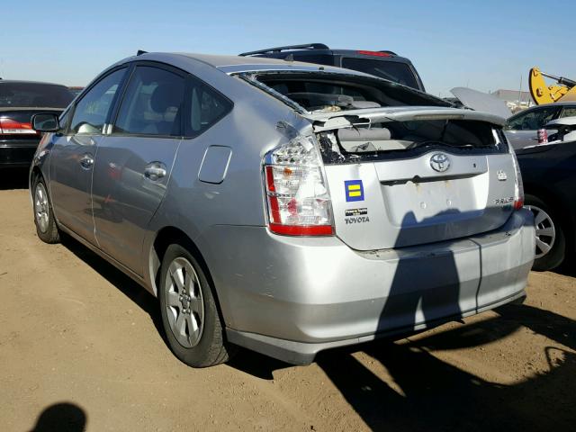 JTDKB20U977681892 - 2007 TOYOTA PRIUS SILVER photo 3