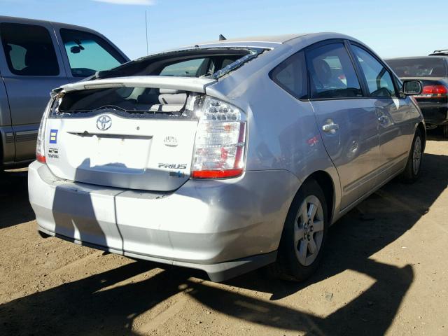 JTDKB20U977681892 - 2007 TOYOTA PRIUS SILVER photo 4