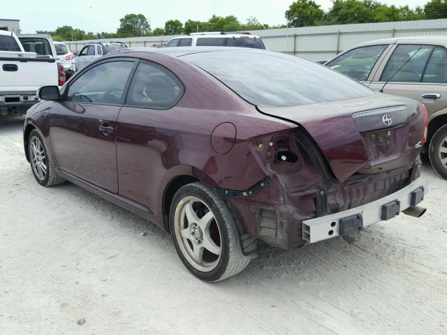 JTKDE177760132590 - 2006 TOYOTA SCION TC BURGUNDY photo 3