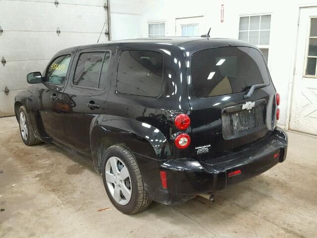 3GNCA13D98S704160 - 2008 CHEVROLET HHR LS შავი ფოტო 3