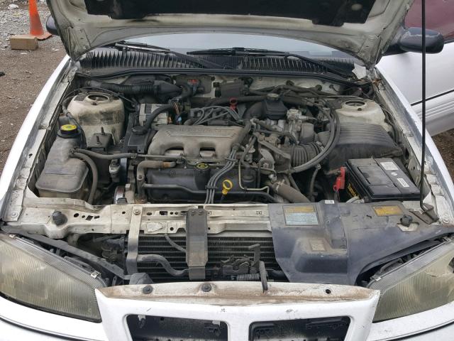 1G2NW15M1SC700203 - 1995 PONTIAC GRAND AM G WHITE photo 7