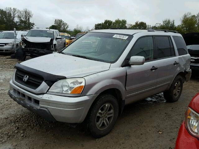 5FNYF18475B046674 - 2005 HONDA PILOT SILVER photo 9