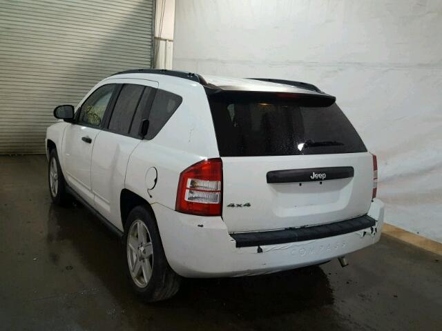 1J4FF47B89D101276 - 2009 JEEP COMPASS SP WHITE photo 3