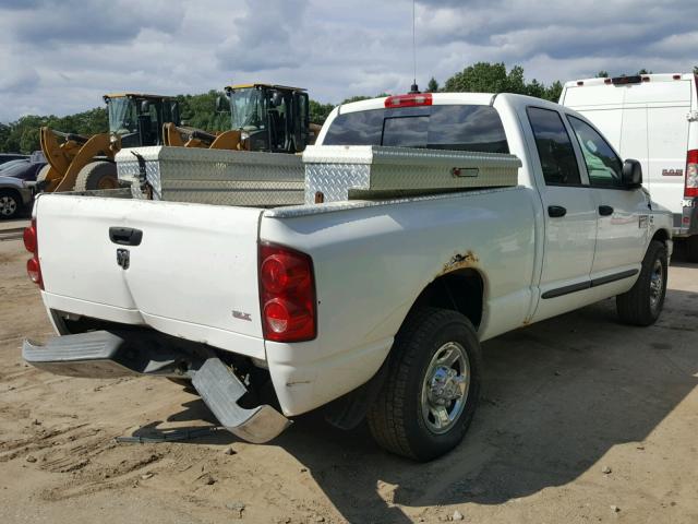 3D7KR28A47G793807 - 2007 DODGE RAM 2500 S Սպիտակ լուսանկար 4