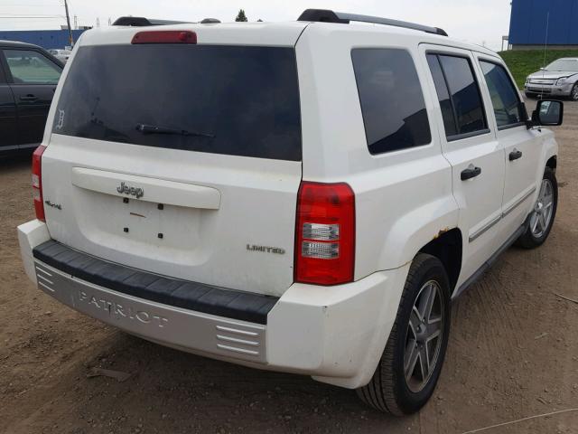 1J8FF48W48D778534 - 2008 JEEP PATRIOT LI WHITE photo 4