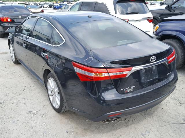 4T1BK1EB7DU017083 - 2013 TOYOTA AVALON BAS Schwarz Foto 3