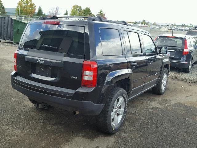 1C4NJRBB1ED734295 - 2014 JEEP PATRIOT SP BLACK photo 4