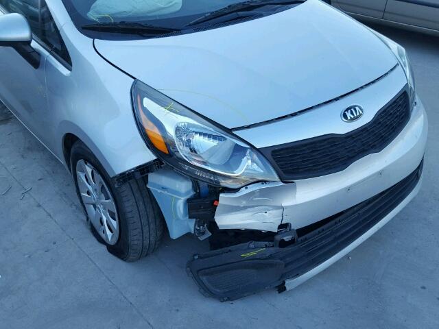 KNADM4A36D6171955 - 2013 KIA RIO SILVER photo 9