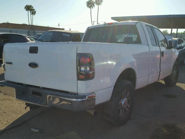 1FTRX12W75NA36692 - 2005 FORD F150 WHITE photo 4