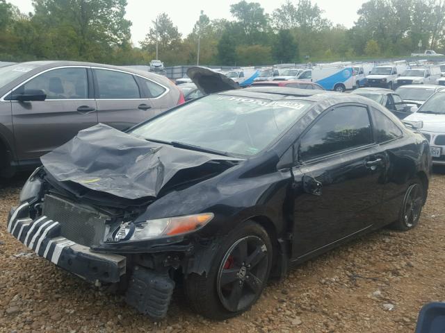 2HGFG12858H575010 - 2008 HONDA CIVIC EX BLACK photo 10