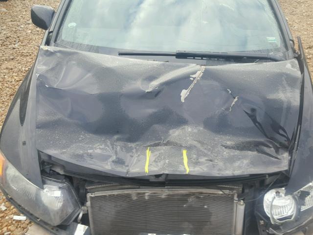 2HGFG12858H575010 - 2008 HONDA CIVIC EX BLACK photo 7