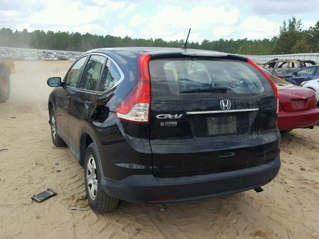 2HKRM3H35EH543317 - 2014 HONDA CR-V LX BLACK photo 3