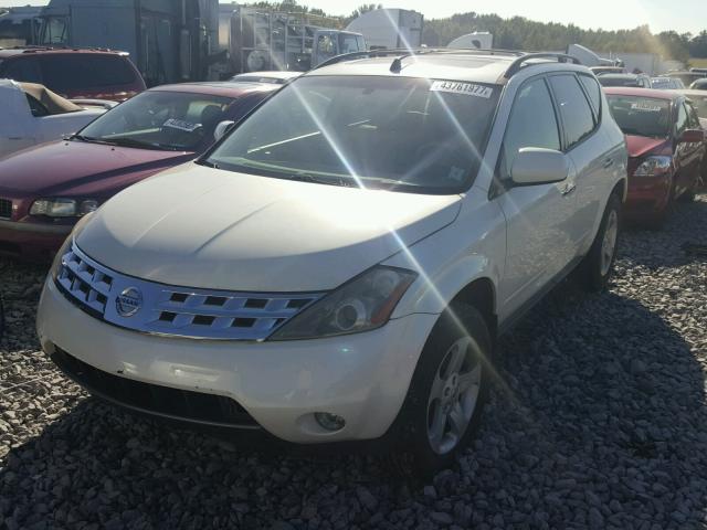 JN8AZ08T34W217509 - 2004 NISSAN MURANO WHITE photo 2