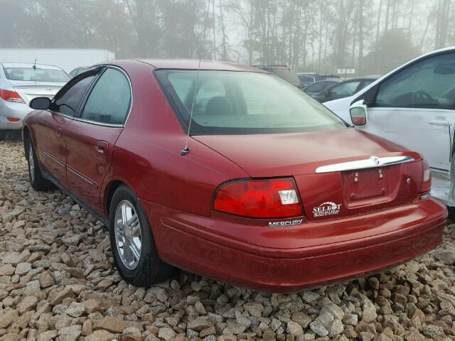 1MEHM55S02A602519 - 2002 MERCURY SABLE LS P RED photo 3