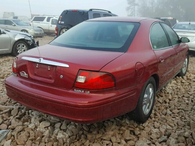 1MEHM55S02A602519 - 2002 MERCURY SABLE LS P RED photo 4