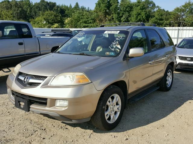 2HNYD18886H539097 - 2006 ACURA MDX TOURIN BEIGE photo 2