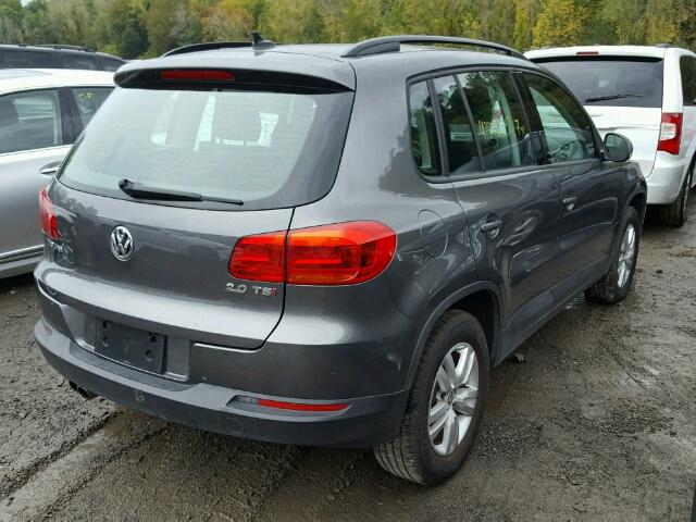 WVGAV7AX6FW558172 - 2015 VOLKSWAGEN TIGUAN GRAY photo 4