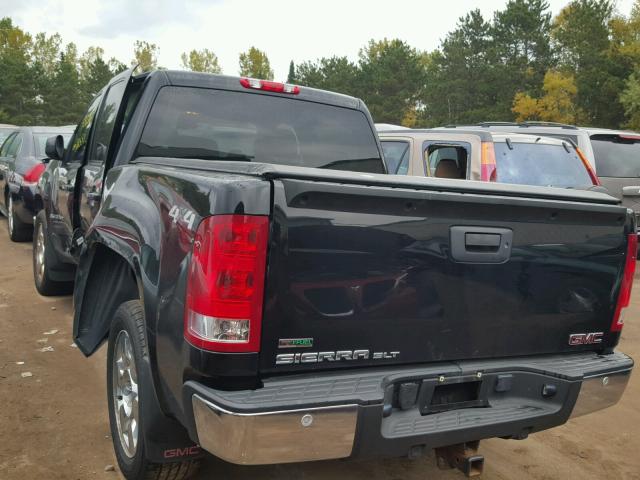 3GTEK33349G242824 - 2009 GMC SIERRA BLACK photo 3