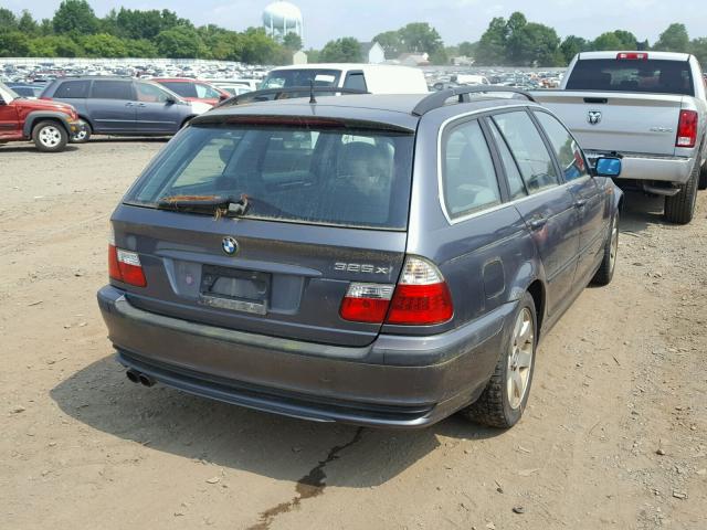 WBAEP334X3PE91593 - 2003 BMW 325 XIT BLUE photo 4