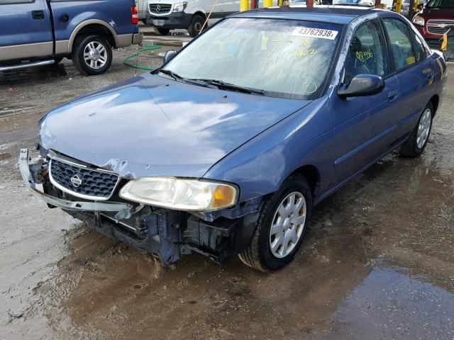 3N1CB51D8YL310775 - 2000 NISSAN SENTRA BAS BLUE photo 2