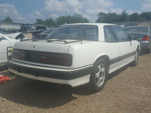 2G4WF14L0N1479000 - 1992 BUICK REGAL GRAN WHITE photo 4