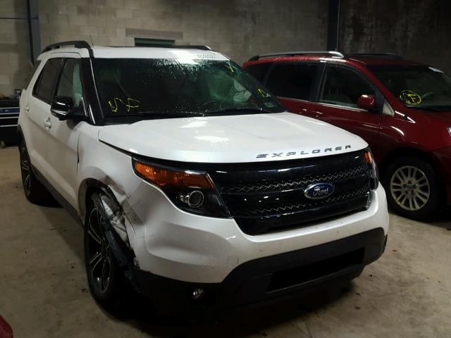 1FM5K8GT1FGC11296 - 2015 FORD EXPLORER S WHITE photo 1