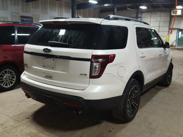 1FM5K8GT1FGC11296 - 2015 FORD EXPLORER S WHITE photo 4