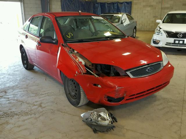 1FAFP34N57W360536 - 2007 FORD FOCUS ZX4 RED photo 1