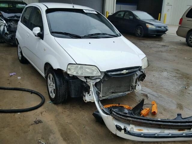 KL1TD62695B344113 - 2005 CHEVROLET AVEO WHITE photo 1