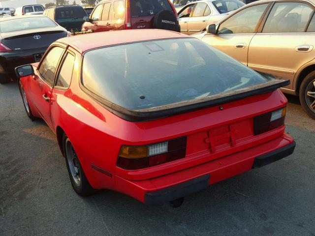 WP0AA0945GN453017 - 1986 PORSCHE 944 RED photo 3