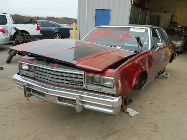 1L69U7S117690 - 1977 CHEVROLET IMPALA 红色 照片 2