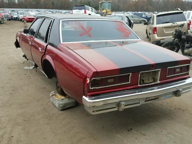 1L69U7S117690 - 1977 CHEVROLET IMPALA 红色 照片 3