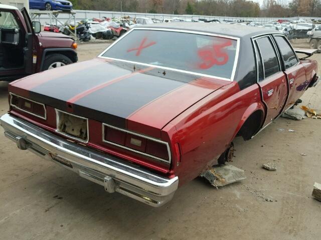 1L69U7S117690 - 1977 CHEVROLET IMPALA 红色 照片 4