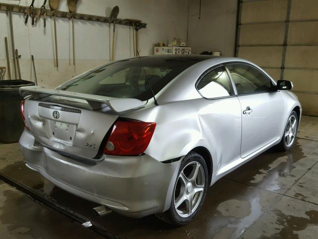 JTKDE177060132849 - 2006 TOYOTA SCION TC SILVER photo 4