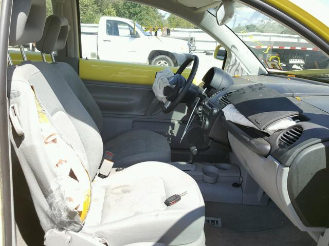 3VWCC21C6XM429205 - 1999 VOLKSWAGEN NEW BEETLE Sarı foto 5