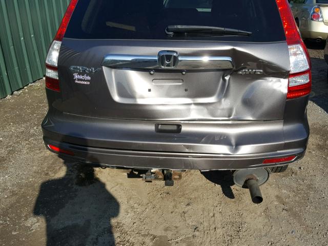 5J6RE4H77AL068159 - 2010 HONDA CR-V EXL GRAY photo 9