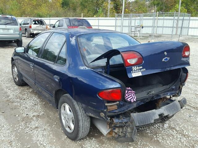 1G1JC524717413690 - 2001 CHEVROLET CAVALIER B BLUE photo 3