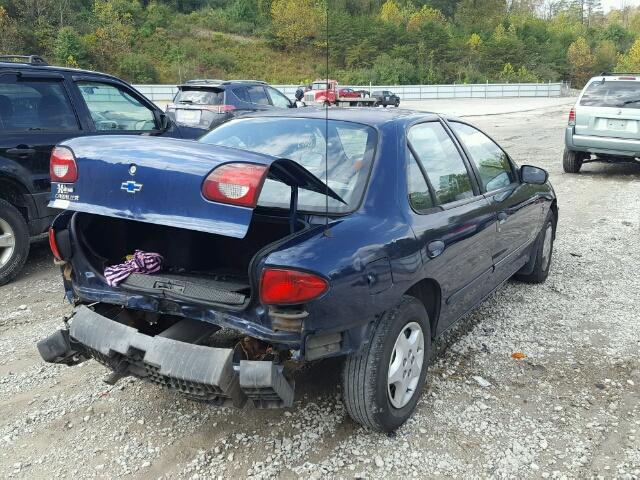 1G1JC524717413690 - 2001 CHEVROLET CAVALIER B BLUE photo 4