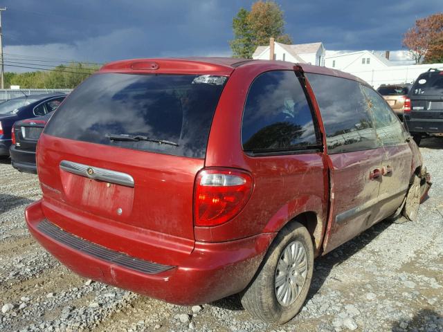 1A4GJ45R47B180439 - 2007 CHRYSLER TOWN & COU RED photo 4