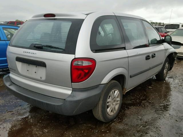 1D4GP25B45B316998 - 2005 DODGE CARAVAN SILVER photo 4