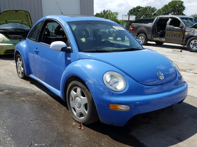 3VWCD21C01M431763 - 2001 VOLKSWAGEN NEW BEETLE ლურჯი ფოტო 1