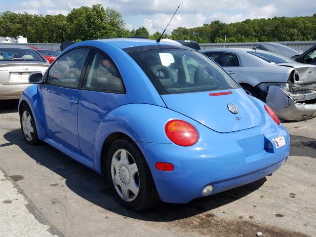 3VWCD21C01M431763 - 2001 VOLKSWAGEN NEW BEETLE ლურჯი ფოტო 3