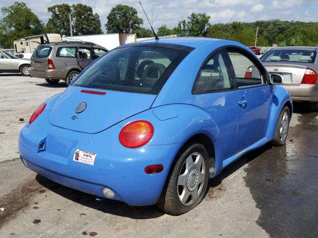 3VWCD21C01M431763 - 2001 VOLKSWAGEN NEW BEETLE BLUE photo 4