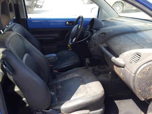3VWCD21C01M431763 - 2001 VOLKSWAGEN NEW BEETLE ლურჯი ფოტო 5