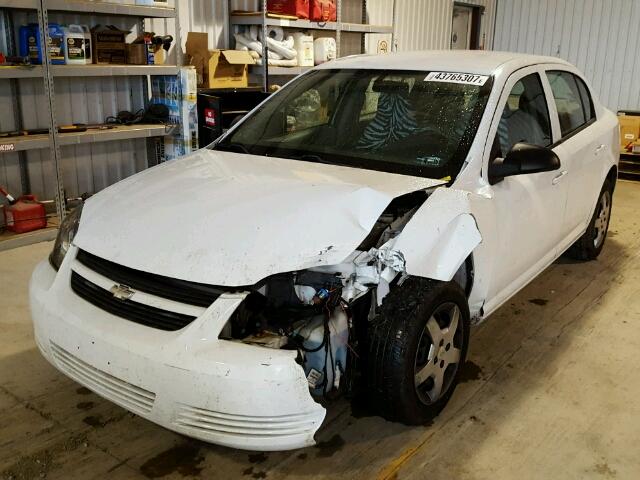 1G1AK55F977109446 - 2007 CHEVROLET COBALT LS WHITE photo 2