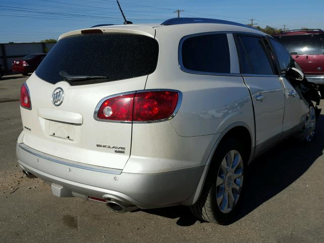 5GALVCED1AJ133858 - 2010 BUICK ENCLAVE CX WHITE photo 4